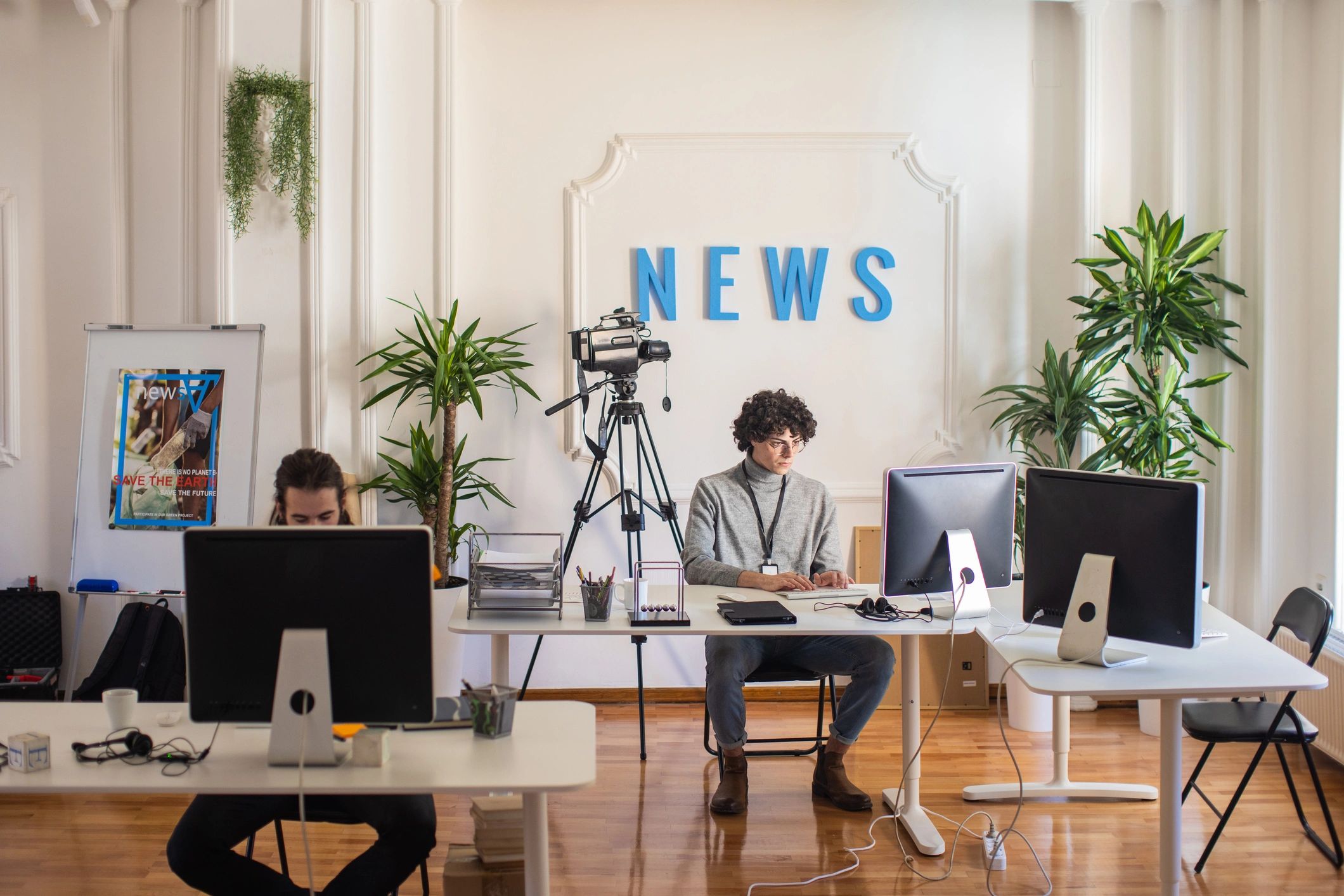 sports writers newsroom